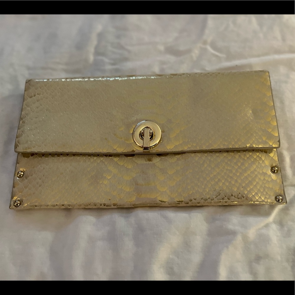 New Sondra Roberts Studded Envelope Clutch